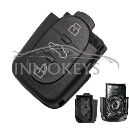 AU-CT01, CARCASA MANDO AUDI 3 BOTONES PILA GRANDE